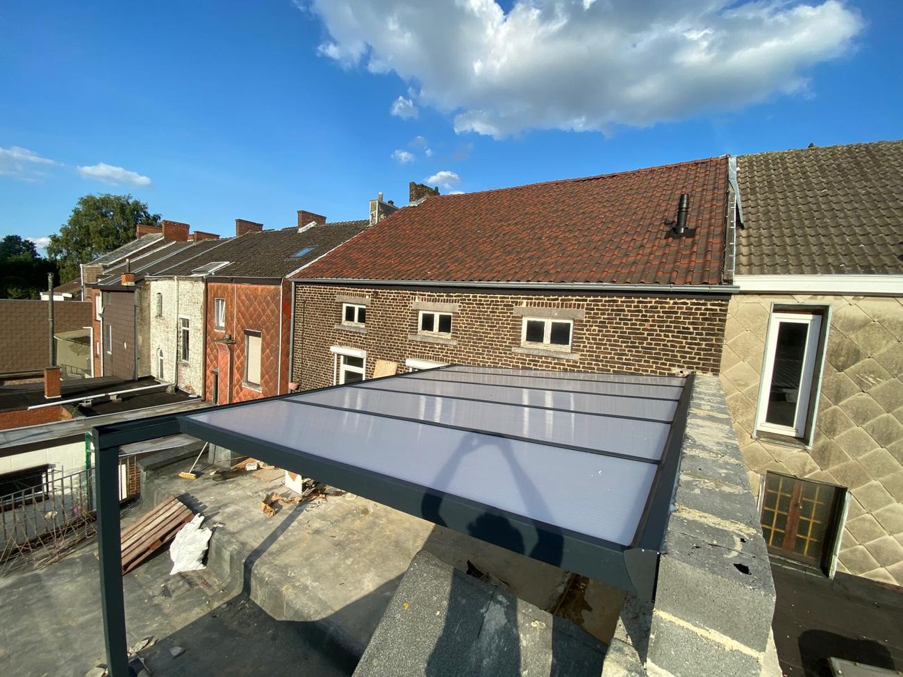 Véranda aluminium en toiture